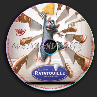 Ratatouille dvd label