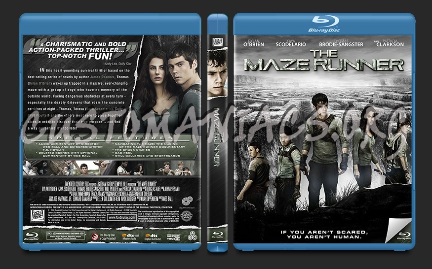 The Maze Runner blu-ray cover