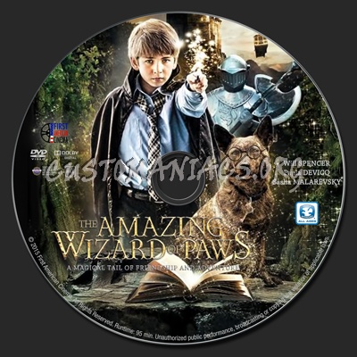 The Amazing Wizard of Paws dvd label