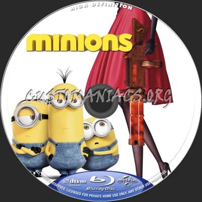 Minions blu-ray label