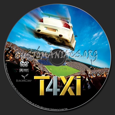 Taxi 4 dvd label