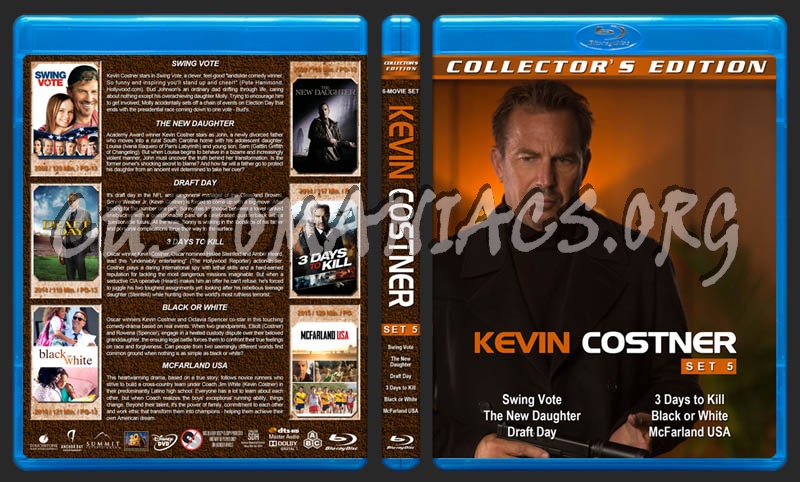 Kevin Costner Collection - Set 5 blu-ray cover