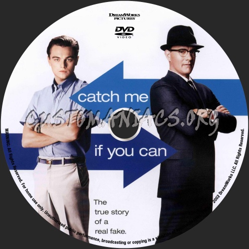 Catch Me If You Can dvd label