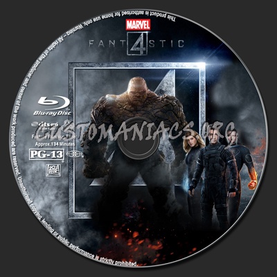 Fantastic Four 2015 blu-ray label