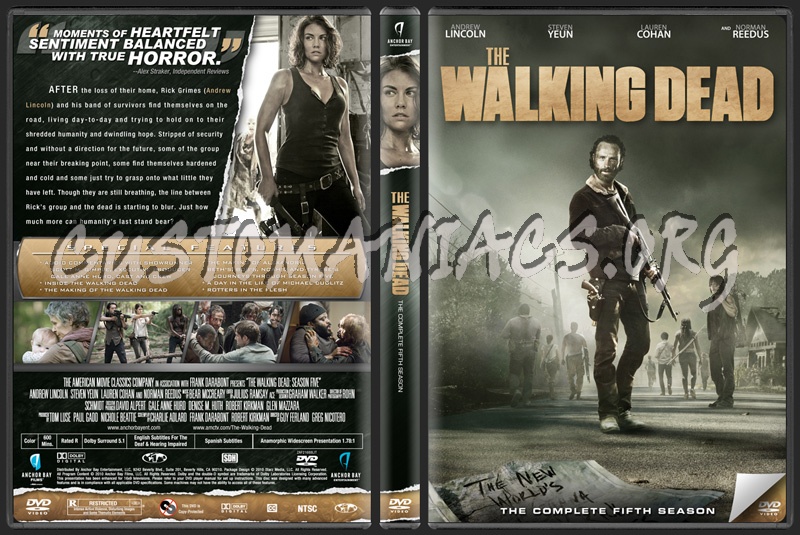 The Walking Dead Season Five dvd cover