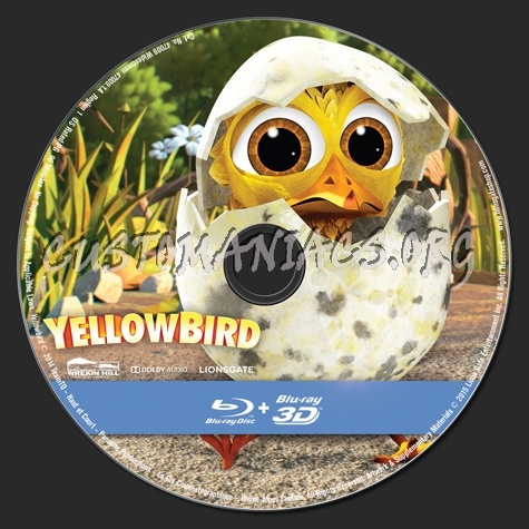 Yellowbird 3D blu-ray label