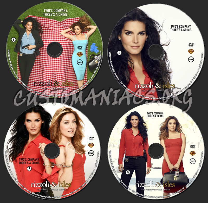 Rizzoli & Isles - Season 4 dvd label