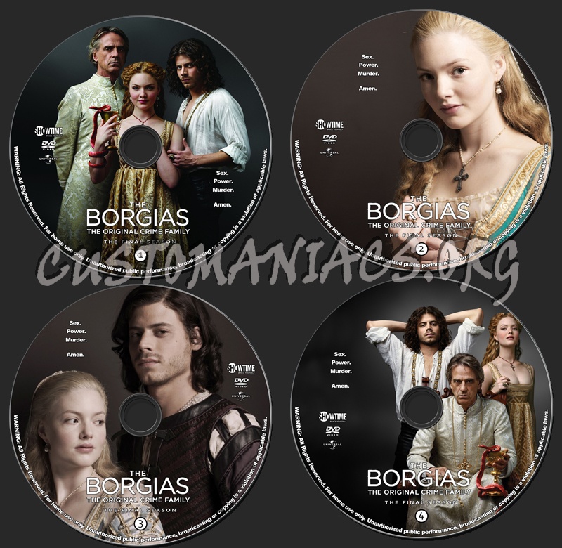 The Borgias - Season 3 dvd label