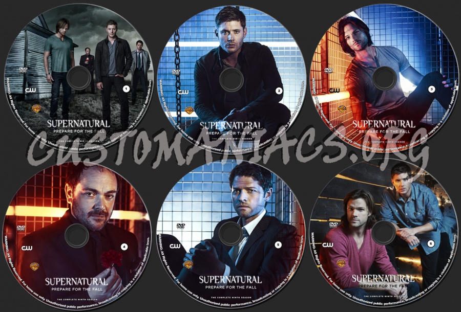 Supernatural - Season 9 dvd label