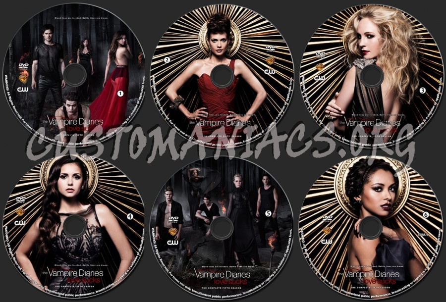 The Vampire Diaries - Season 5 dvd label