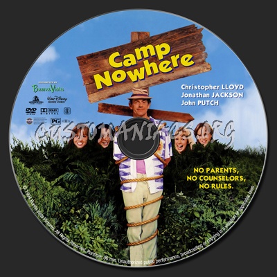 Camp Nowhere dvd label