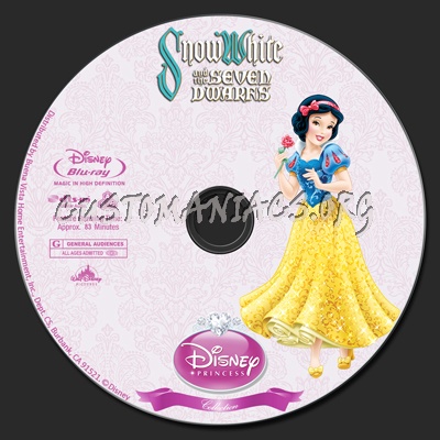 Snow White and the Seven Dwarfs - Disney Princess Collection blu-ray label