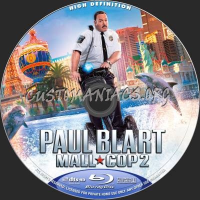 Paul Blart Mall Cop 2 blu-ray label