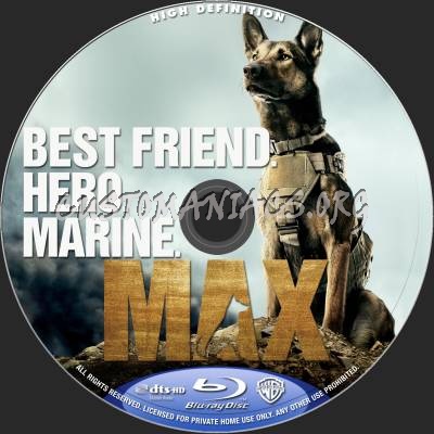 Max blu-ray label