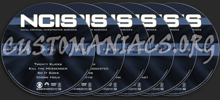 NCIS - Season 12 dvd label