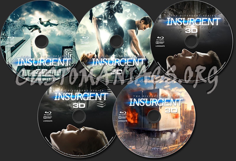 Insurgent (3D) blu-ray label