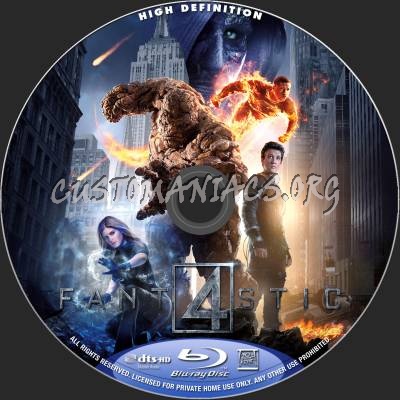 Fantastic Four (2D+3D) blu-ray label