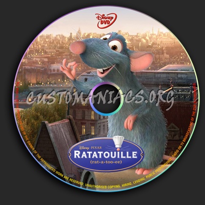 Ratatouille dvd label