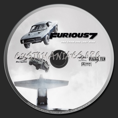 Furious 7 blu-ray label
