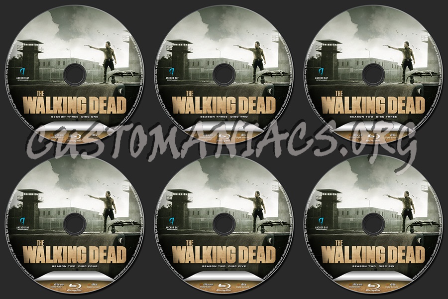 The Walking Dead Season Three blu-ray label