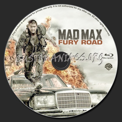 Mad Max: Fury Road blu-ray label