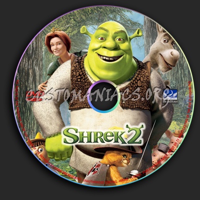 Shrek 2 dvd label