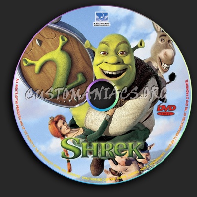 Shrek 2 dvd label