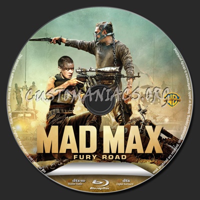 Mad Max: Fury Road blu-ray label