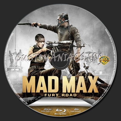 Mad Max: Fury Road blu-ray label