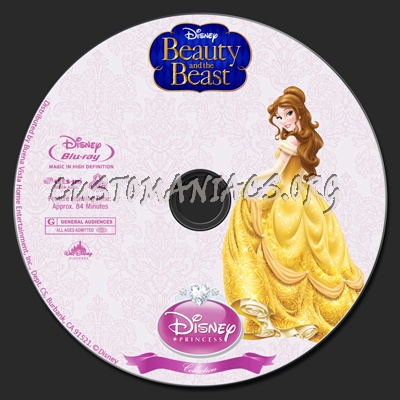 Beauty and the Beast - Disney Princess Collection blu-ray label