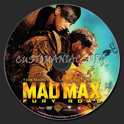 Mad Max Fury Road dvd label