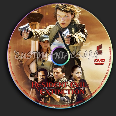 Resident Evil 3 - Extinction dvd label