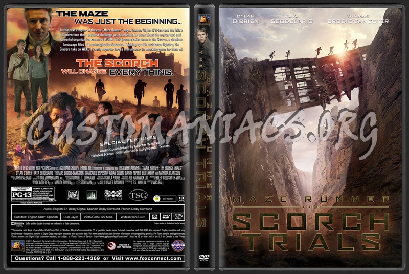 Maze Runner: The Scorch Trials dvd cover
