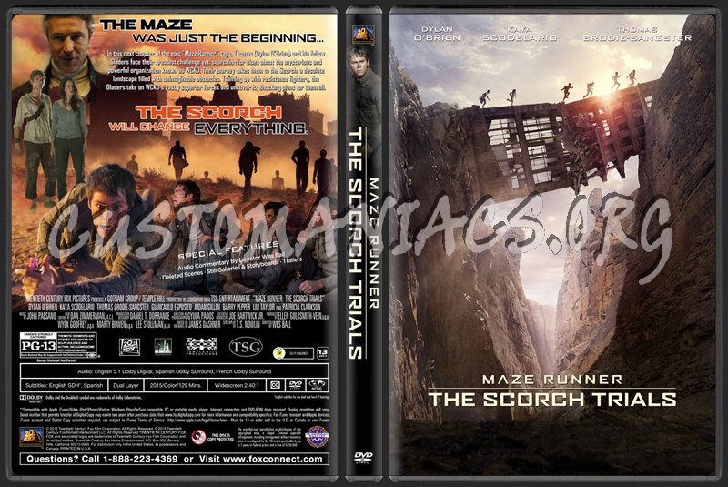 Maze Runner: The Scorch Trials dvd cover