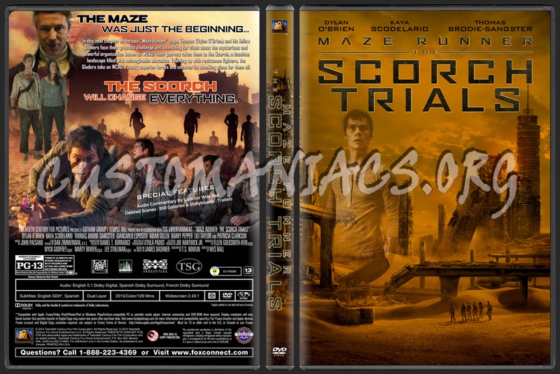 Maze Runner: The Scorch Trials dvd cover