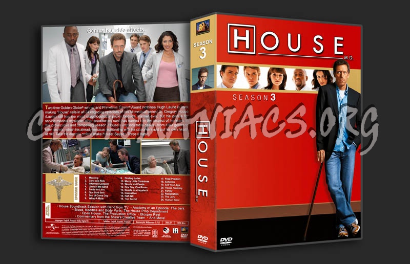 House M.D. - Seasons 1-8 (3370x2175) dvd cover