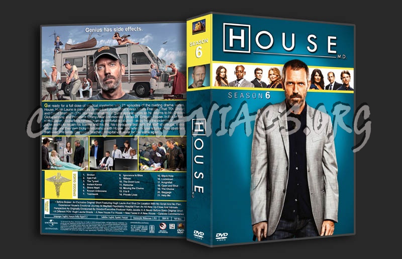 House M.D. - Seasons 1-8 (3370x2175) dvd cover