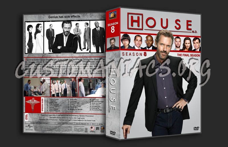 House M.D. - Seasons 1-8 (3370x2175) dvd cover