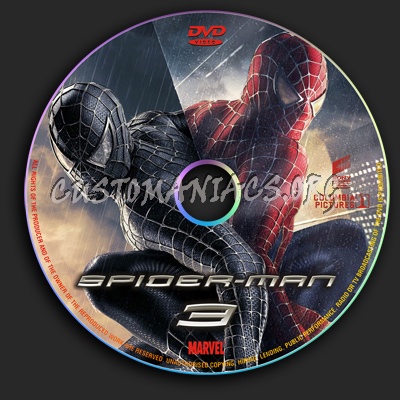 Spider-Man 3 dvd label