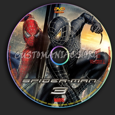 Spider-Man 3 dvd label