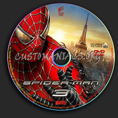 Spider-Man 3 dvd label