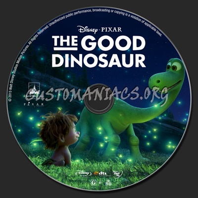 The Good Dinosaur blu-ray label