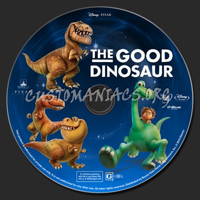 The Good Dinosaur blu-ray label