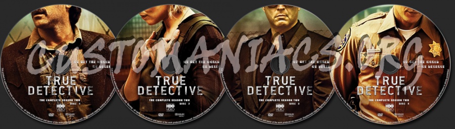 True Detective Season 2 dvd label