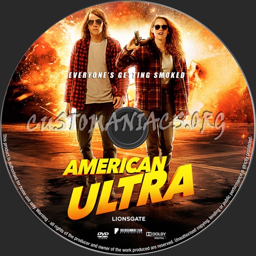 American Ultra dvd label