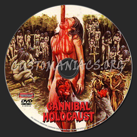 Cannibal Holocaust dvd label