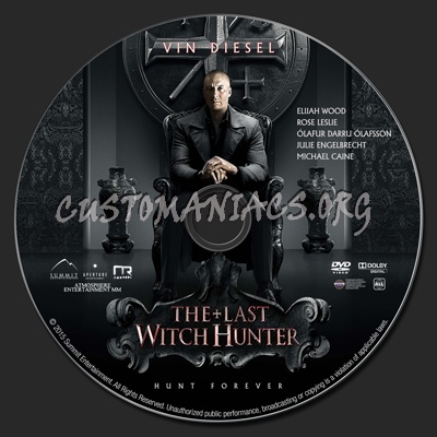 The Last Witch Hunter dvd label