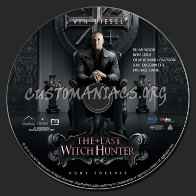 The Last Witch Hunter blu-ray label