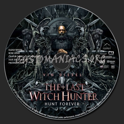 The Last Witch Hunter dvd label