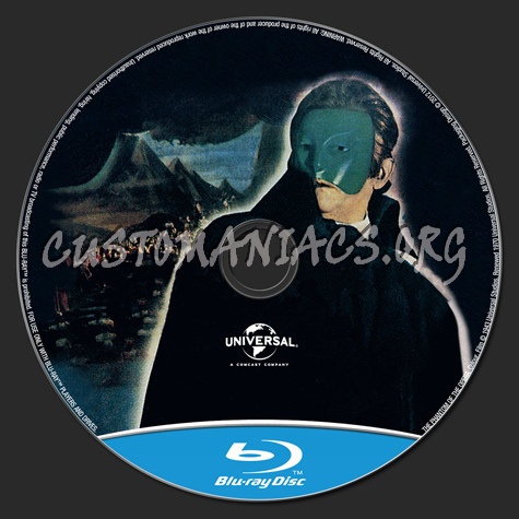 The Phantom of the Opera (1943) blu-ray label